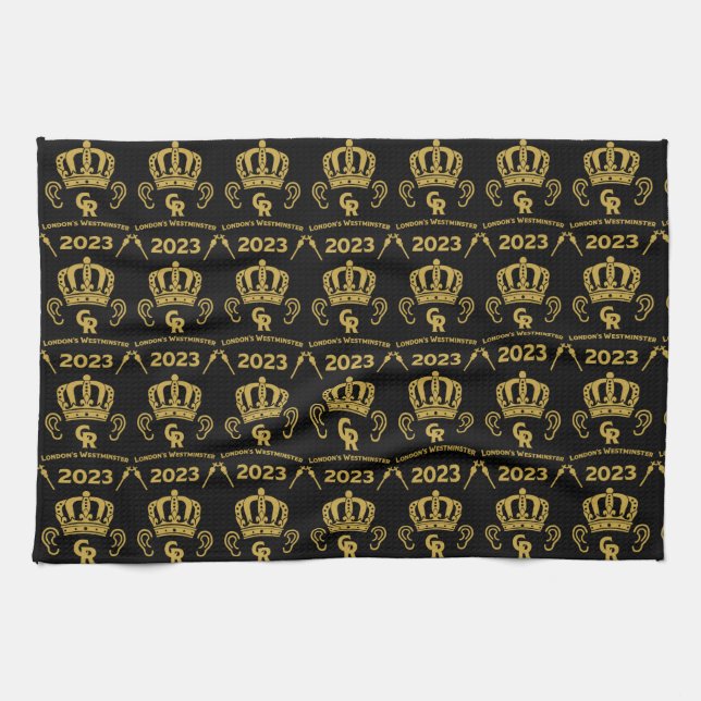 King Charles English Royal Coronation    Kitchen Towel (Horizontal)