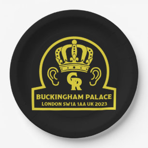 King Charles English Royal Coronation Paper Plates