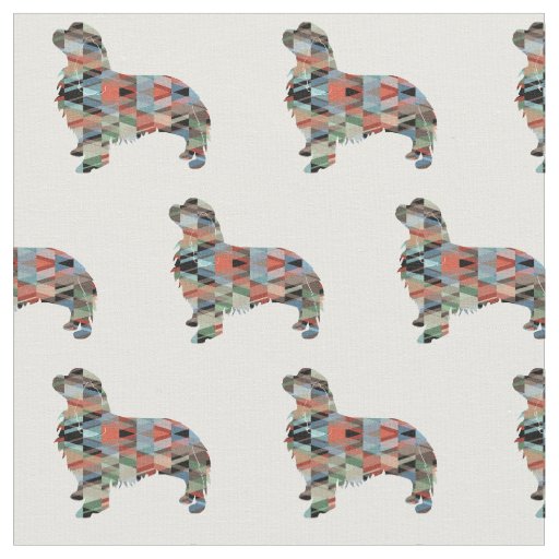 King Charles Geometric Pattern Silhouette Plaid Fabric