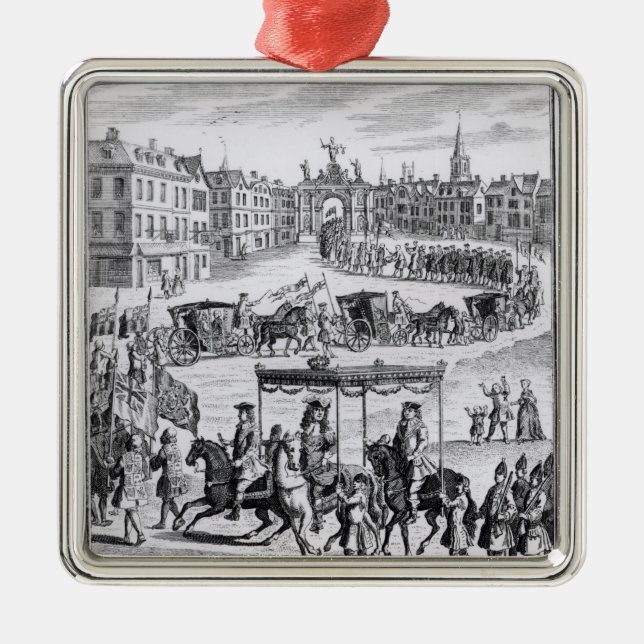 King Charles II Metal Ornament (Front)