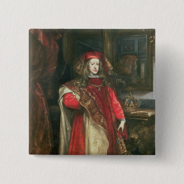 King Charles II of Spain Button (Front)