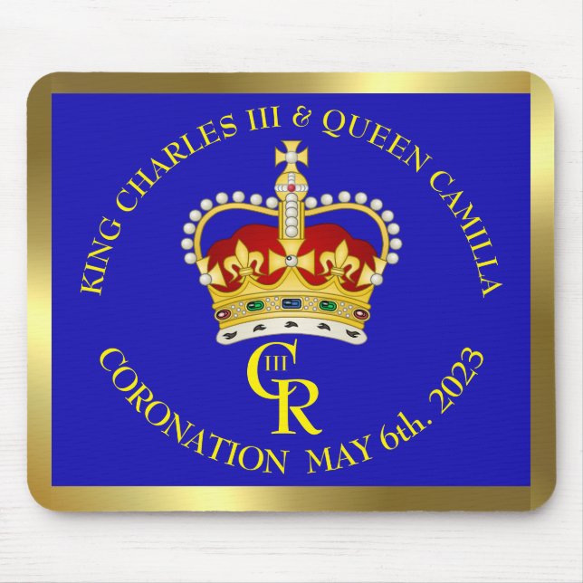  King Charles III and Queen Camilla   Mouse Pad (Front)