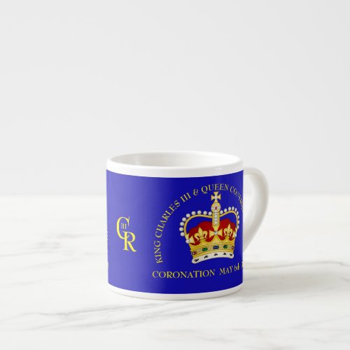  King Charles III and Queen Consort Camilla    Espresso Cup