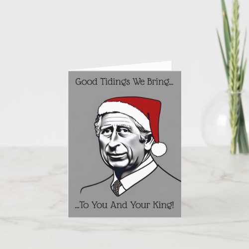 King Charles III at Christmas Holiday Card