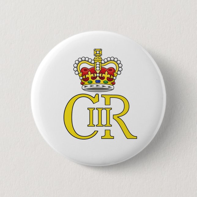 King Charles III badge Button (Front)