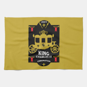 King Charles III British Coronation 2023  Kitchen Towel