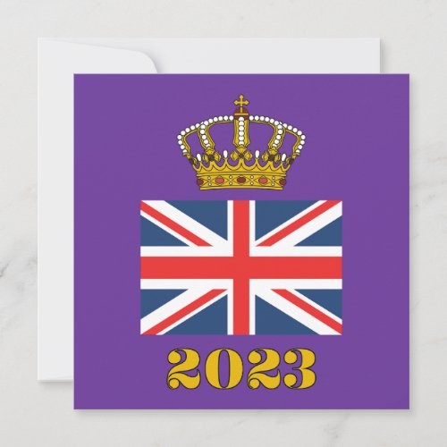 King Charles III Coronation 2023 UK British Crown  Invitation