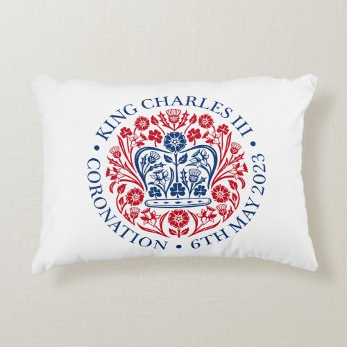 King Charles III Coronation Accent Pillow