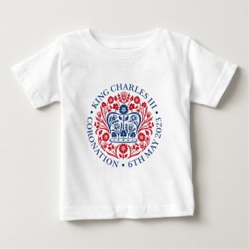 King Charles Iii Coronation Baby T-shirt by SunshineDazzle at Zazzle