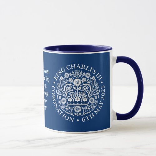 KING CHARLES III CORONATION Blue Christian Mug