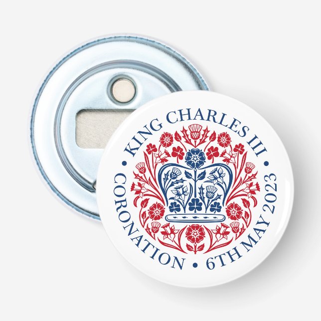 King Charles III Coronation Bottle Opener (Front)