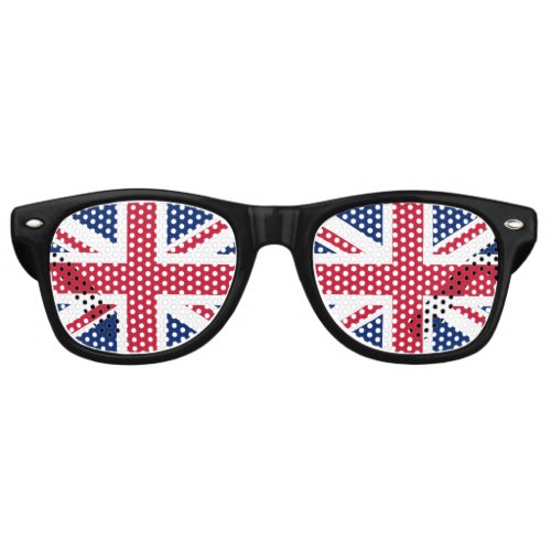 King Charles III Coronation British Flag Party Retro Sunglasses