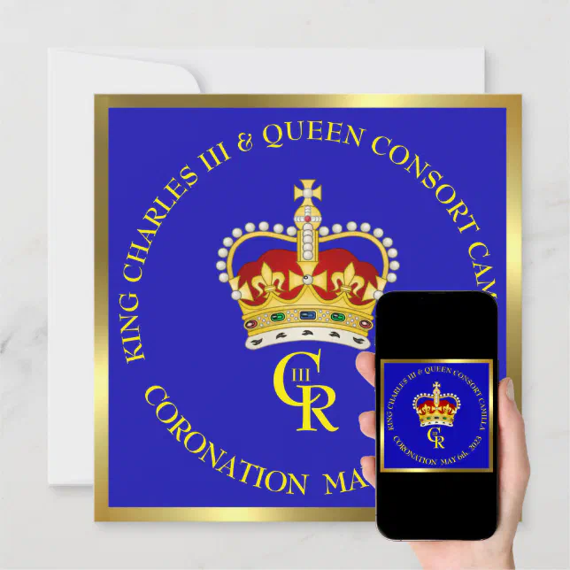 King Charles Iii Coronation Celebration Invitation 