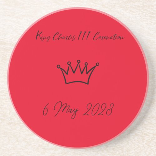 King Charles III Coronation  Coaster