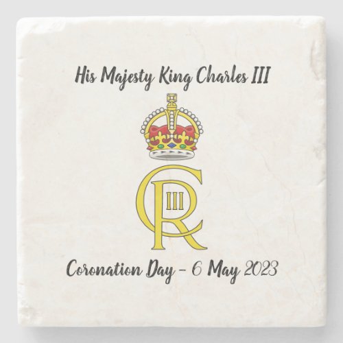 King Charles III Coronation commemorative coaster