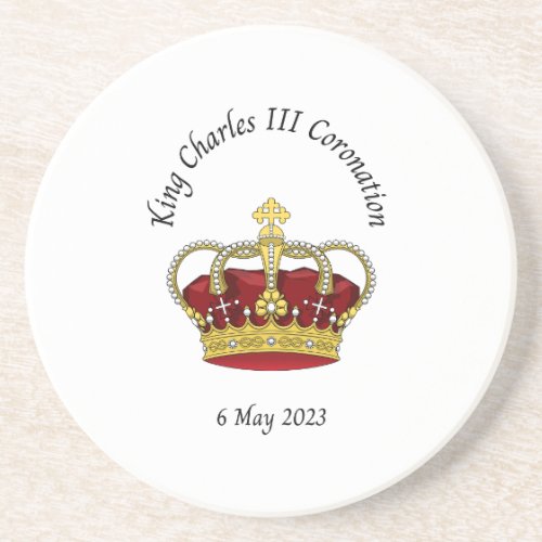 King Charles III Coronation commemorative coaster