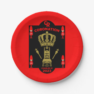 King Charles III Coronation Commemorative Souvenir Paper Plates
