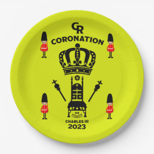 King Charles III Coronation Commemorative Souvenir Paper Plates