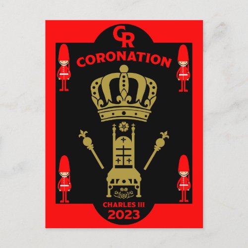 King Charles III Coronation Commemorative Souvenir Postcard