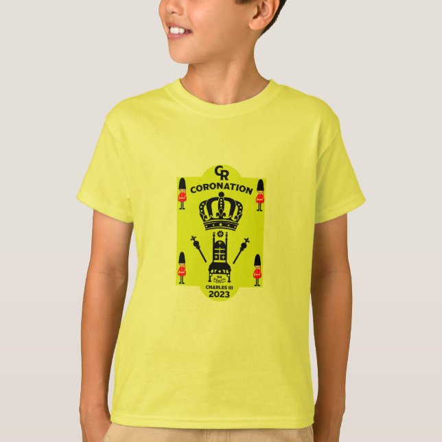 King Charles III Coronation Commemorative Souvenir T-Shirt (Front)