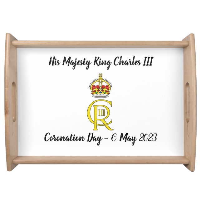 King Charles III Coronation commemorative tray (Front)
