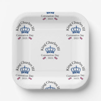 King Charles III Coronation Day Party Paper Plate