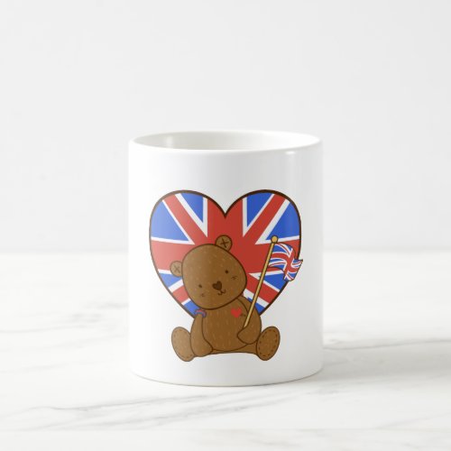 King Charles III Coronation Day Teddy Bear Coffee Mug
