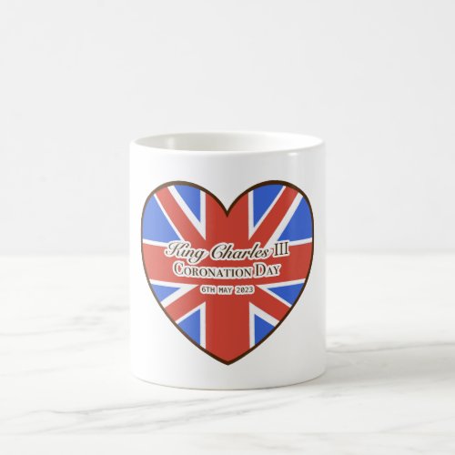 King Charles III Coronation Day Union Jack Flag Coffee Mug