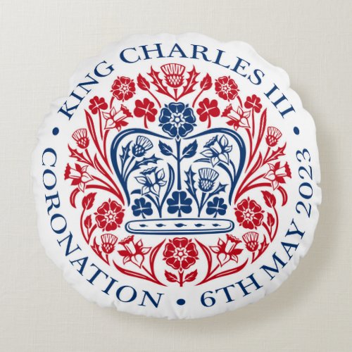 King Charles III Coronation Emblem Cushion