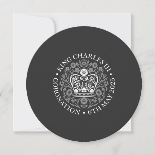 King Charles III Coronation Emblem Invitation