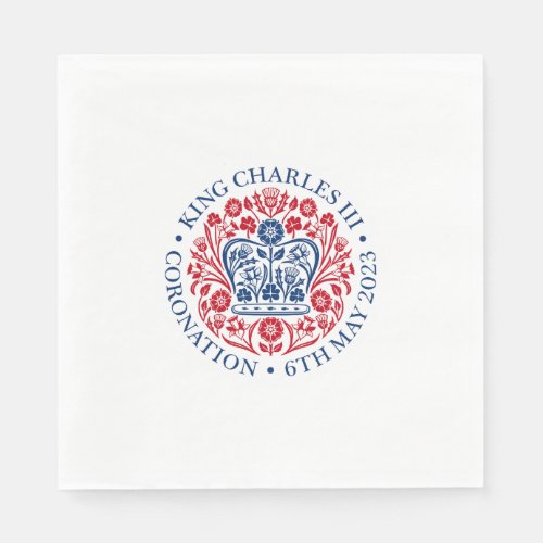 King Charles III Coronation Emblem Royal Party  Napkins