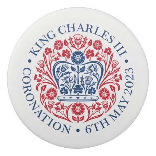 King Charles III Coronation Emblem Royal Souvenir Eraser
