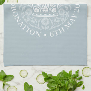 King Charles III Coronation Emblem, Royal Souvenir Kitchen Towel