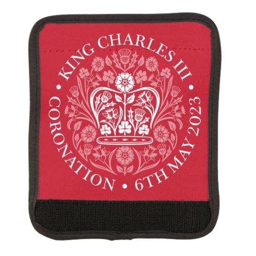 King Charles III Coronation Emblem Royal Souvenir Luggage Handle Wrap
