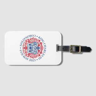 King Charles III Coronation Emblem, Royal Souvenir Luggage Tag