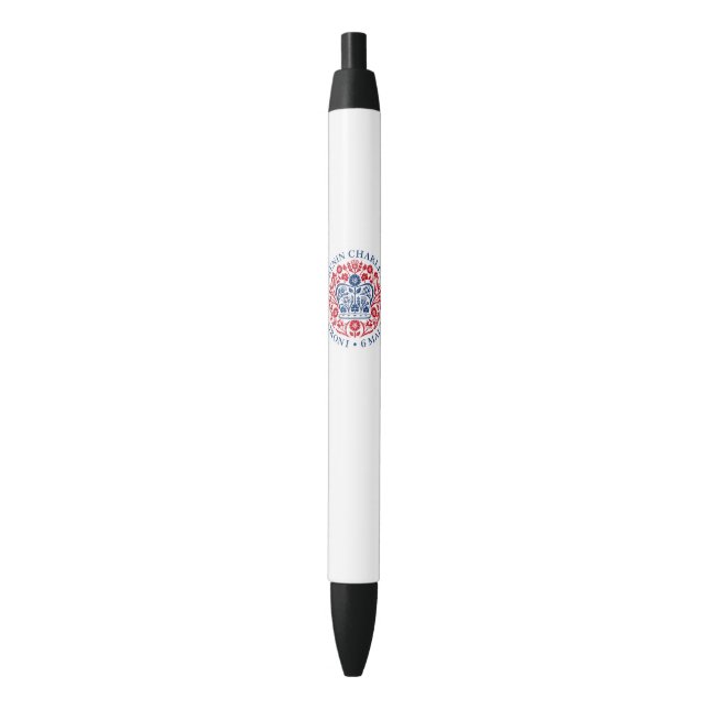 King Charles III Coronation Emblem, Royal Souvenir Pen (Front Vertical)