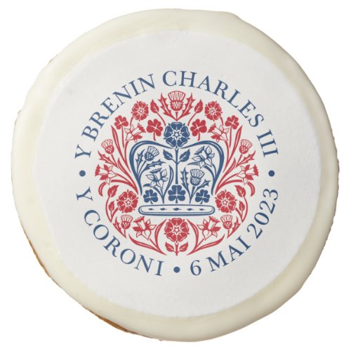 King Charles III Coronation Emblem Royal Souvenir Sugar Cookie