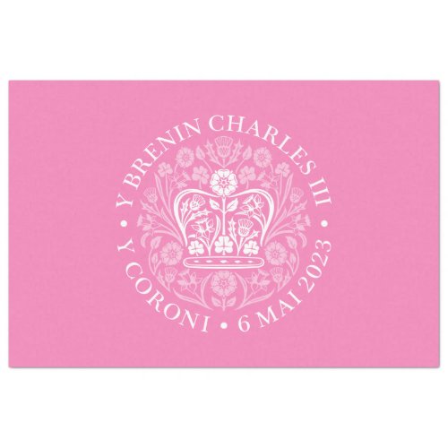 King Charles III Coronation Emblem Royal Souvenir Tissue Paper