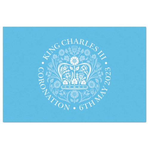 King Charles III Coronation Emblem Royal Souvenir Tissue Paper