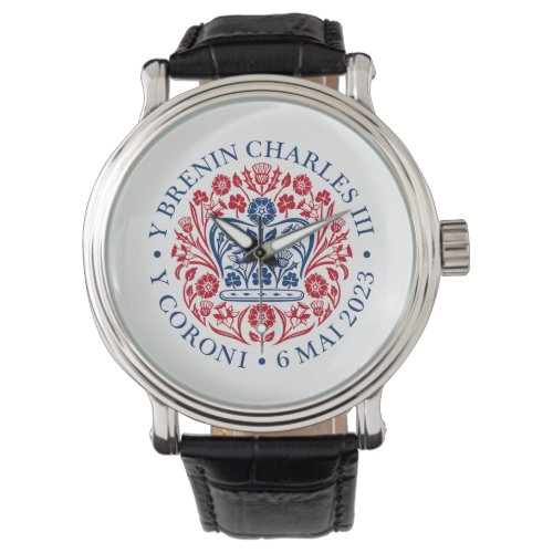 King Charles III Coronation Emblem Royal Souvenir Watch