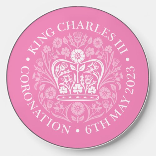 King Charles III Coronation Emblem Royal Souvenir Wireless Charger