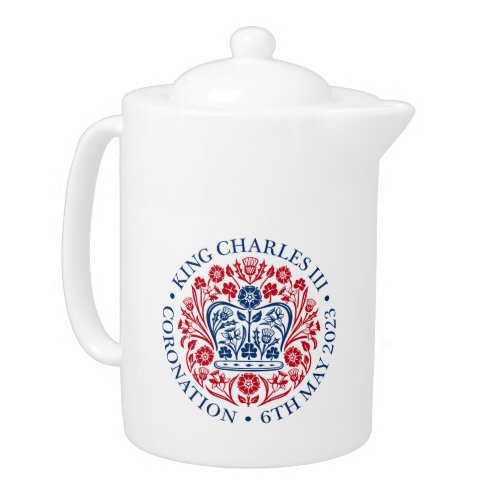 King Charles III Coronation Emblem Teapot