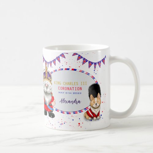 King Charles III Coronation Fun Patriotic Custom  Coffee Mug