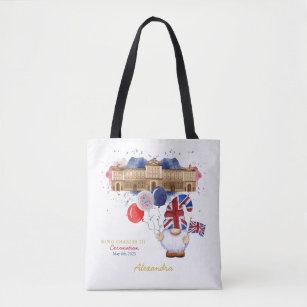 King Charles III Coronation Fun Patriotic Custom Tote Bag