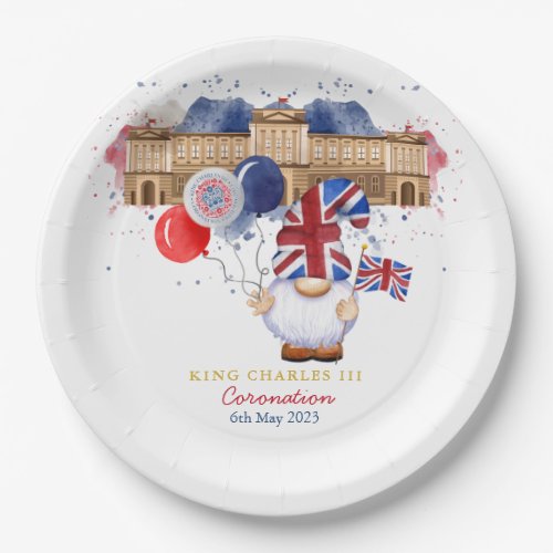 King Charles III Coronation Fun Personalized Paper Plates