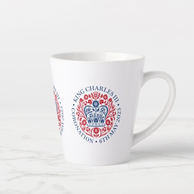 King Charles III Coronation Latte Mug (Right)