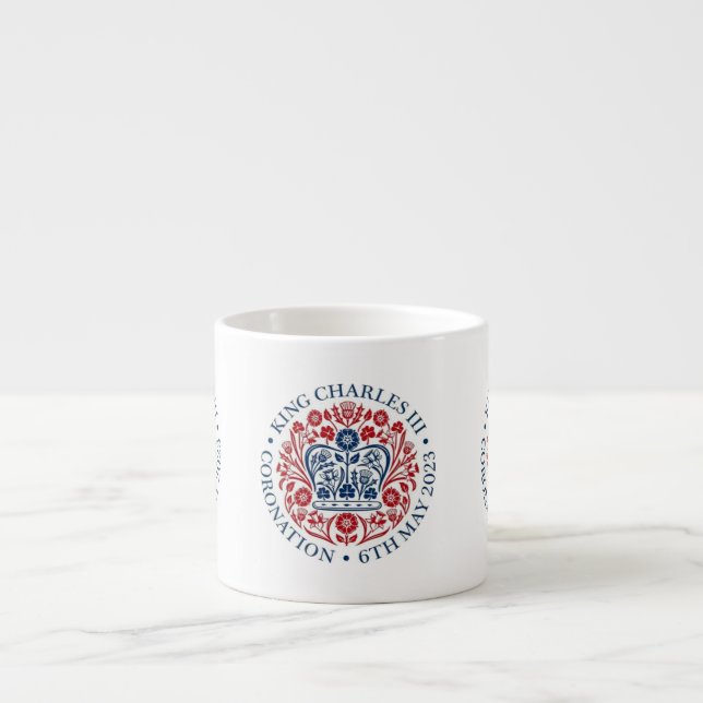 King Charles III Coronation logo Commemorative cup (Front)