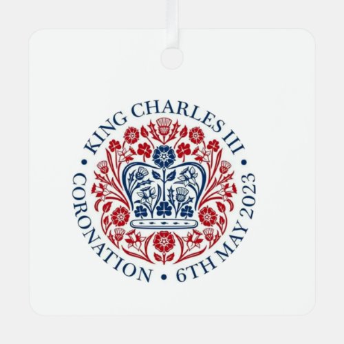 King Charles III Coronation logo Commemorative Metal Ornament