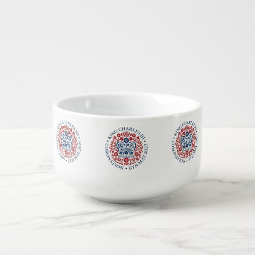 King Charles III Coronation logo Commemorative  Soup Mug