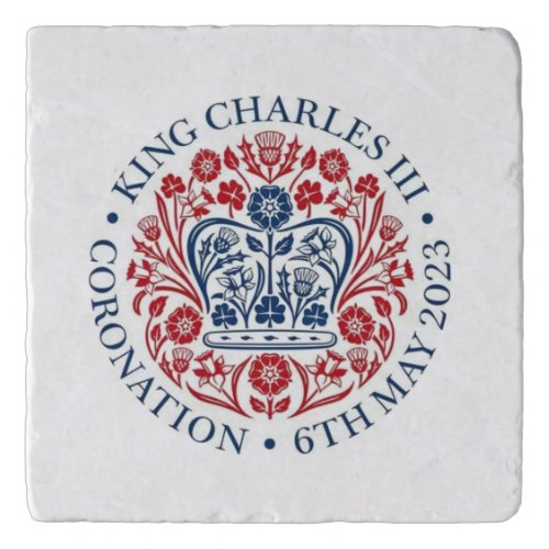 King Charles III Coronation logo Commemorative   Trivet